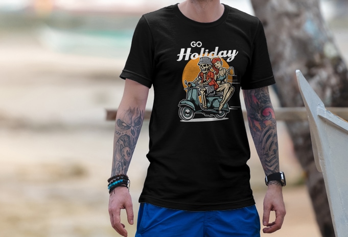 Go Holiday vector t-shirt design