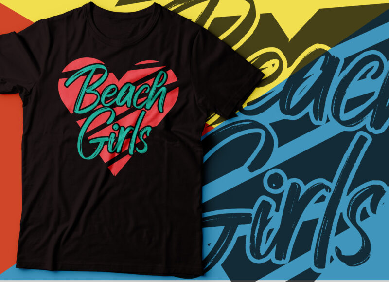 beach girls tshirt design | beaches part tshirt design
