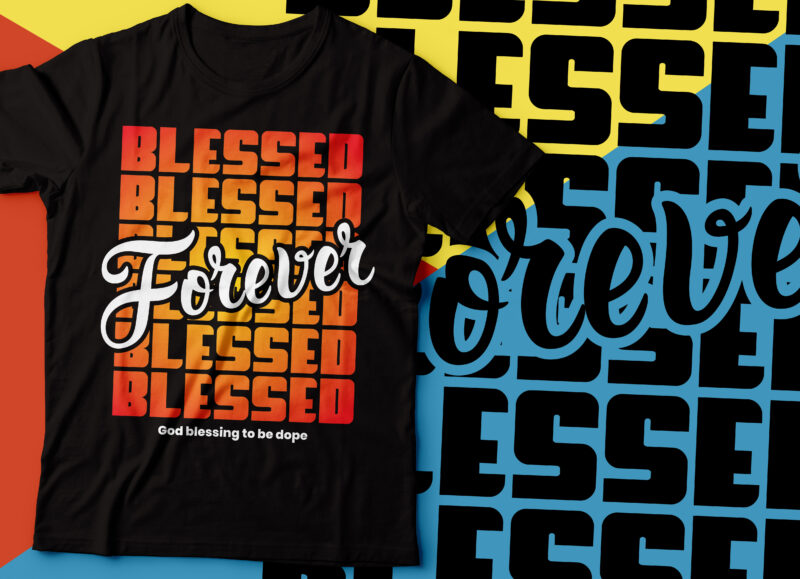 faith Christian Typography t-shirt | faith eight design bundle |blessed ...