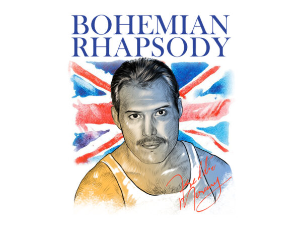 Bohemian rhapsody t shirt template