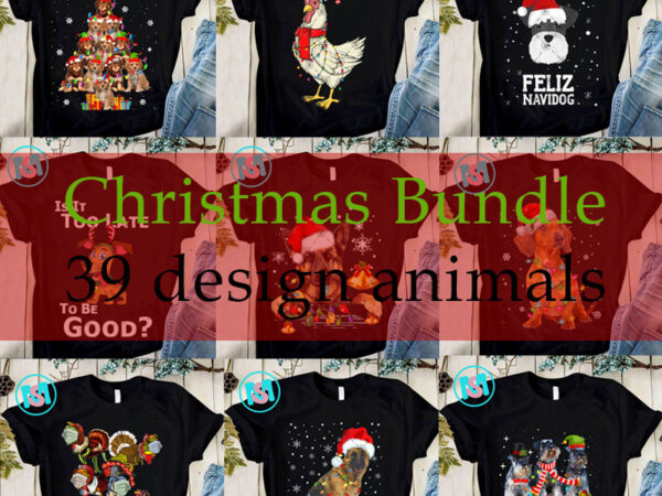 Christmas Bundle Animals PNG, Chicken PNG, Merry Christmas PNG, Dogs PNG, Dinosaur PNG, Cats PNG, Shih Tzu PNG, Digital Download t shirt vector file