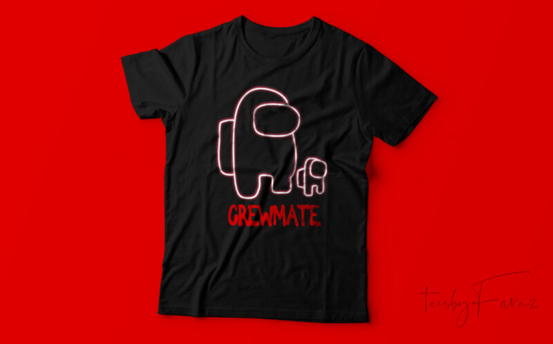 Crewmate | Game lover t shirt design for sale