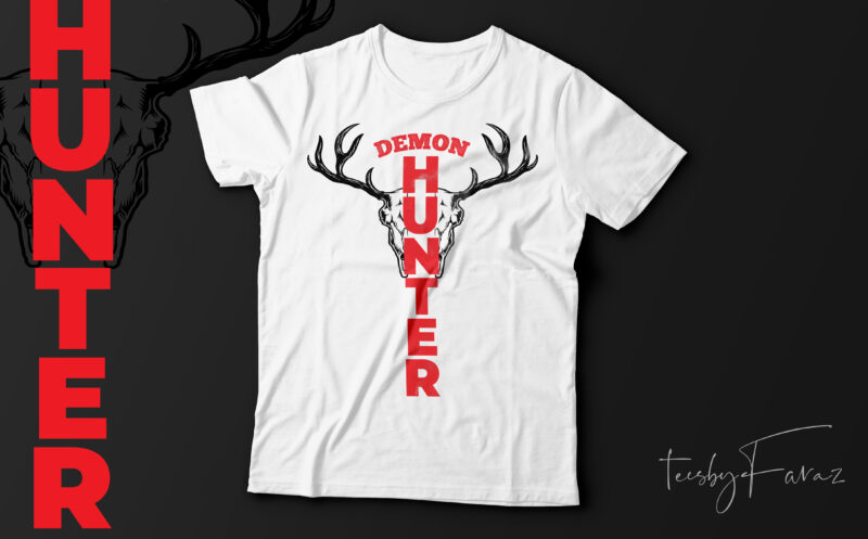 Demon Hunter | Cool T shirt design for sale