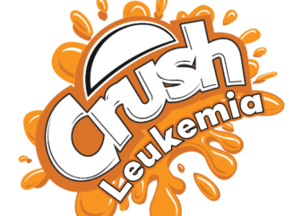 Crush Leukemia SVG, Leukemia Awareness SVG, Orange Ribbon SVG, Fight Cancer svg, Awareness Tshirt svg, Digital Files, Digital Download