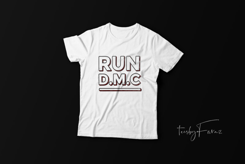Iconic T shirt Run DMC | Commercial use