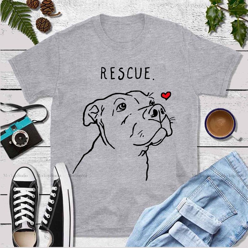 Dog is a rescue of love Svg, Rescue Svg, Rescue vector, Dog Svg, Dog
