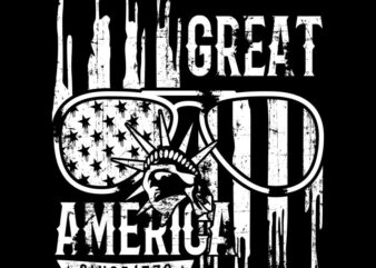 Great America vector graphic t shirt design to buy