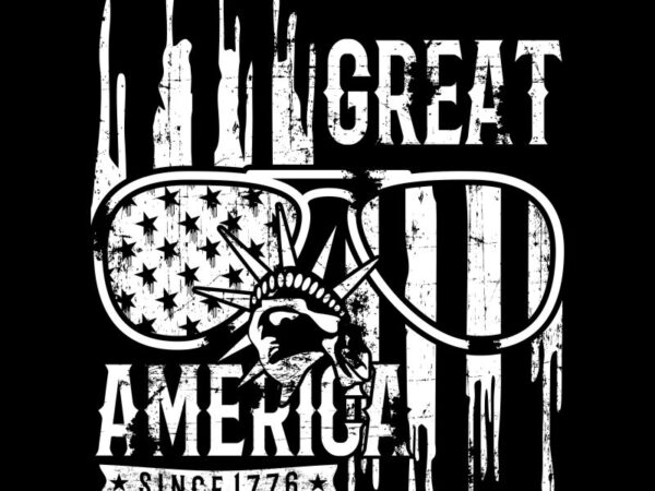 Great america vector graphic t shirt design to buy
