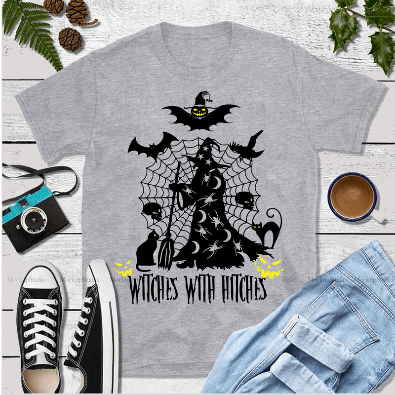 Witches with hitches funny halloween camping gift sublimation gifts ...