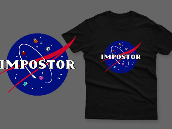 Impostor death parody t shirt design for sale