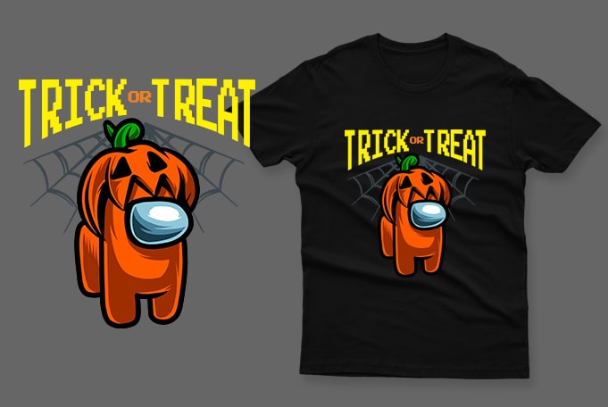 Trick or treat halloween pumpkin impostor