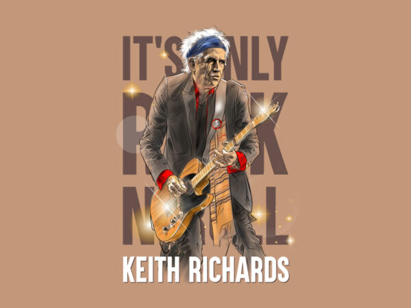 Keith richards t shirt vector art