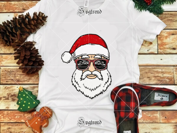 Santa in sunglasses wearing, christmas svg, santa wearing sunglasses vector, santa face svg, santa wearing sunglasses svg, santa vector, christmas vector, merry christmas vector, merry christmas svg, winter svg, flying