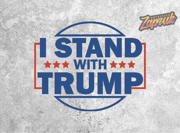 I stand with trump tshirt design