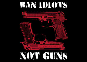 Ban Idiots t shirt template
