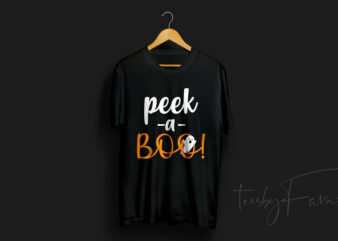 Peek a Boo | Halloween T Shirt Design for sale