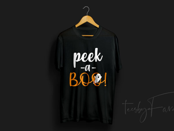 Peek a boo | halloween t shirt design for sale
