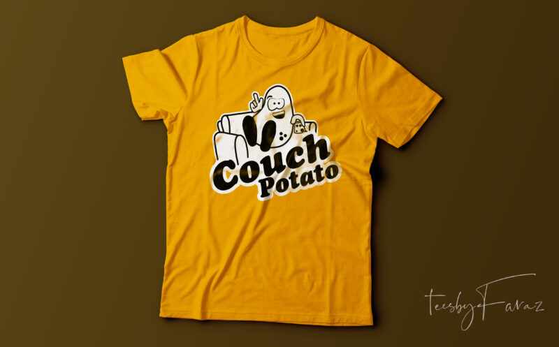 Couch Potato | Potato t shirt design for sale