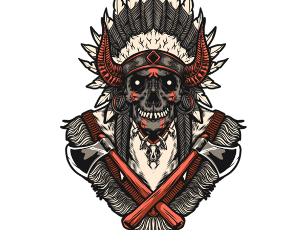 Indian tribal t shirt design for sale