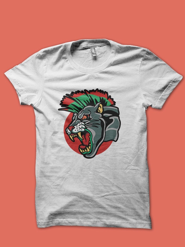 big cat tattoo tshirt design bundle