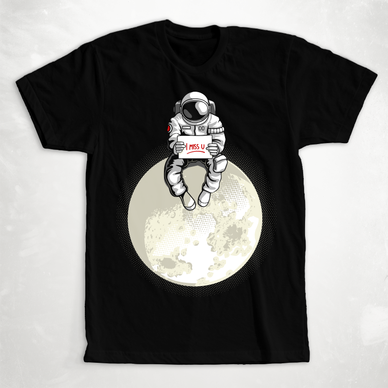 Astronaut T-shirt Designs Bundle Part 4
