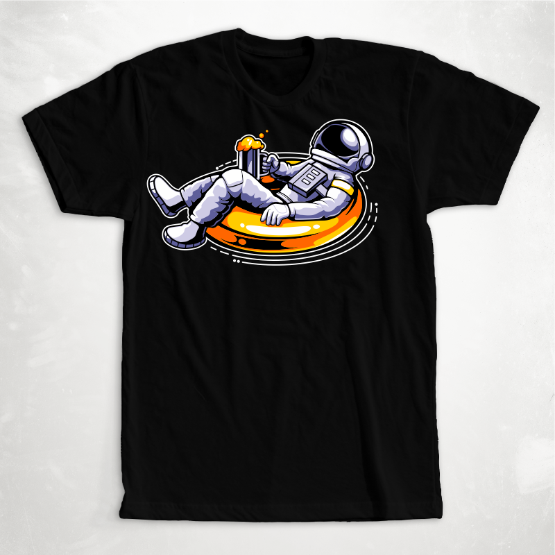 t-shirt vector Astronaut T-shirt Designs Bundle Part 5