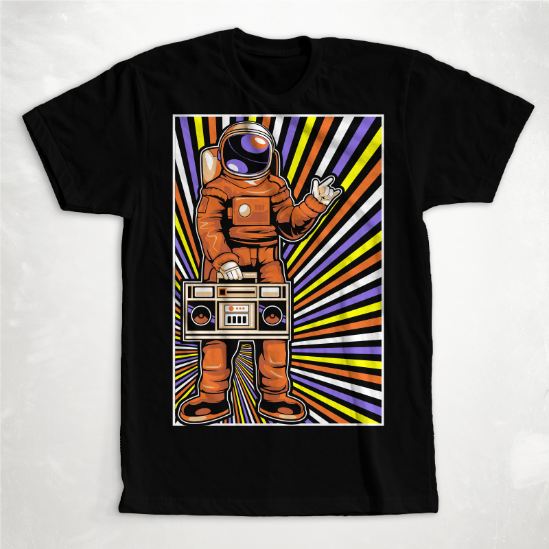 Astronaut T-shirt Designs Bundle Part 4