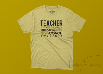Teachers Day T-shirt Design for Teacher’s Gift