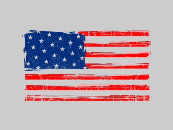 “american grunge flag” design tshirt vector template for sale