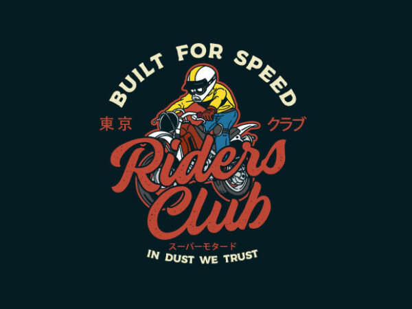 Riders club japan t shirt design online