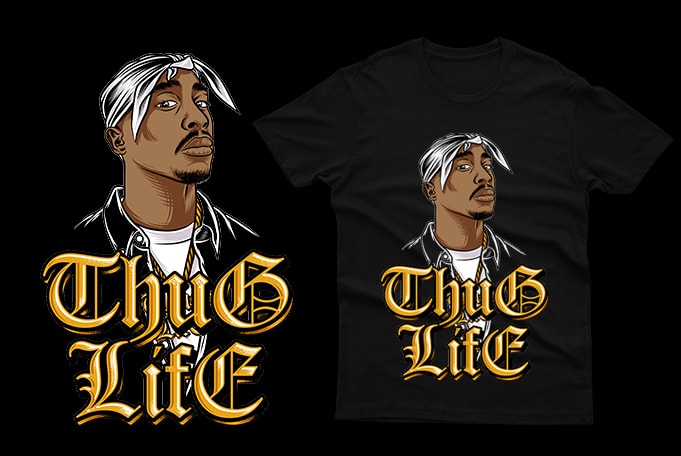 9 Thug Life Design 100% Vector AI/ Eps/ Svg/ Png