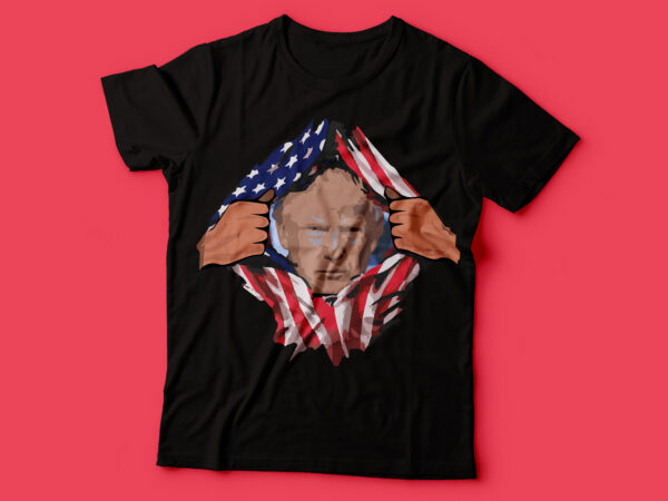 Usa election trump tshirt design | usa flag ripped design | 2020 election design