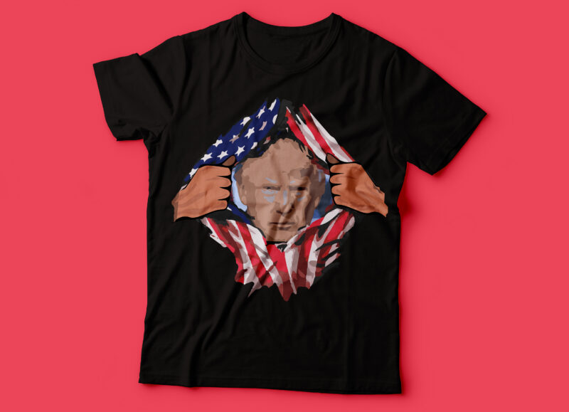 USA election trump tshirt design | USA flag ripped design | 2020 election design