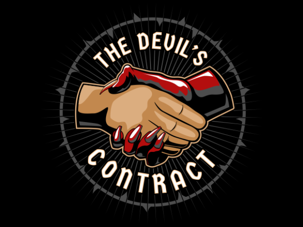 The devil’s contract t shirt designs for sale