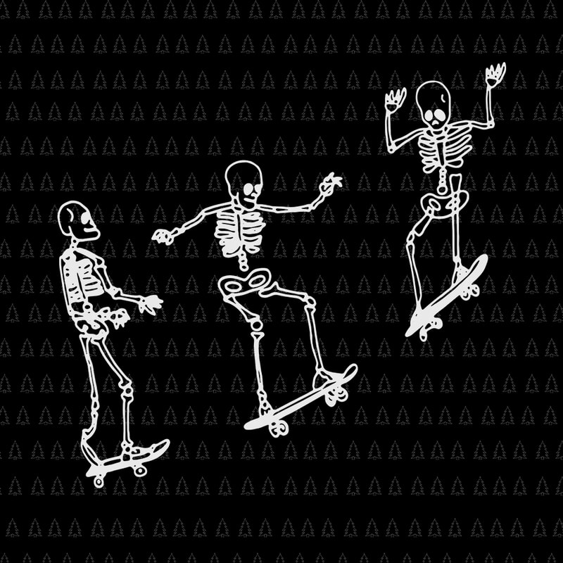 skeletons on skateboards shirt