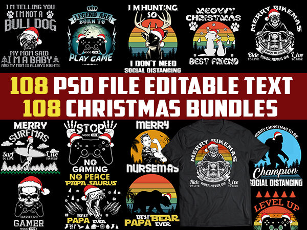 108 CHRISTMAS tshirt designs bundles jpg png Transparent and PSD File editable text layers 108 CHRISTMAS tshirt designs bundles jpg png Transparent and PSD File editable text layers