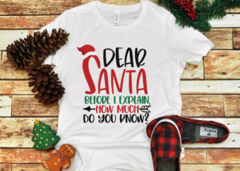 Dear Santa before i explain how much do you know, Dear Santa before i explain how much do you know svg, snow svg, snow christmas, christmas svg, christmas png, christmas t shirt vector illustration