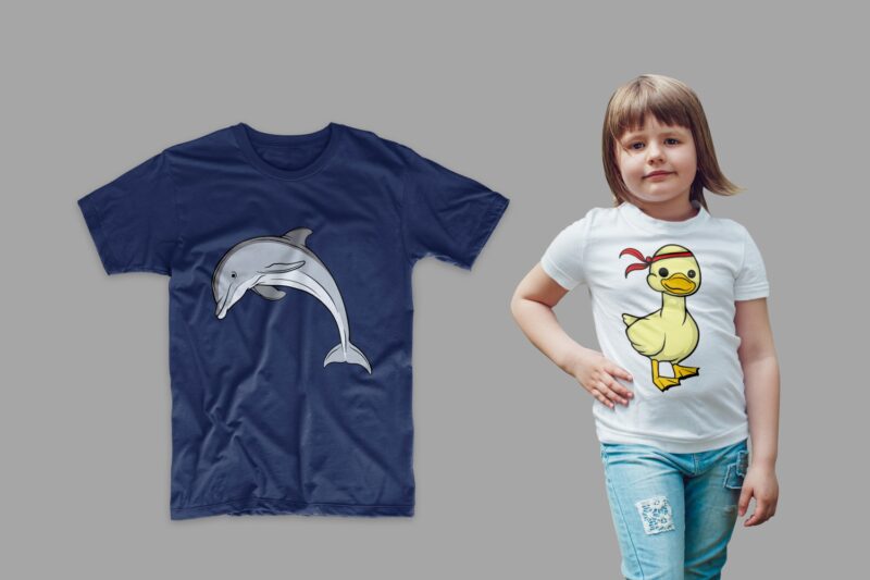 t-shirt vector 50 Animals Bundle T-shirt Designs Bundle, Cute Animal Illustration, Vector Cartoon bundle