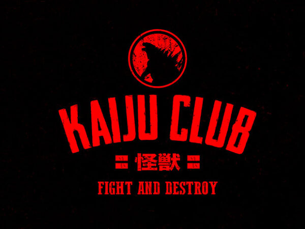 Kaiju club t shirt vector art