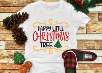 Happy LittlemChristmas Tree, Happy LittlemChristmas Tree svg, merry christmas, snow svg, snow christmas, christmas svg, christmas png, christmas vector, christmas design tshirt, santa vector, santa svg, holiday svg, merry christmas,