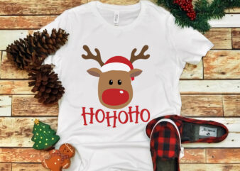 HoHoHo Rudolph svg, HoHoHo Rudolph christmas svg, christmas reindeer, HoHoHo reindeer, merry christmas, snow svg, snow christmas, christmas svg, christmas png, christmas vector, christmas design tshirt, santa vector, santa svg,