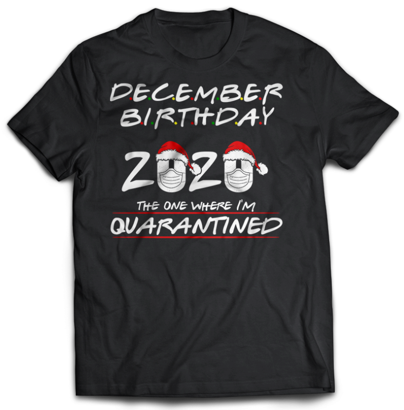 17 funny christmas quarantine template editable tshirt design bundles