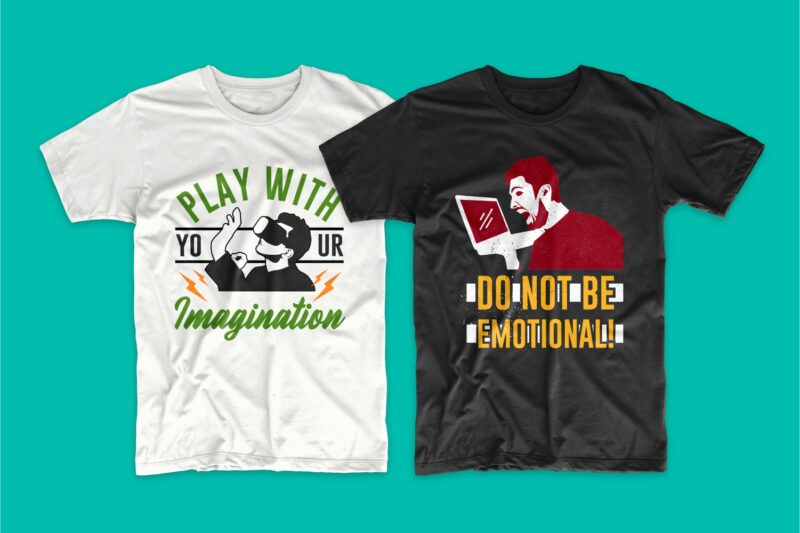 t-shirt vector Gaming Gamer T-shirt Design Vector Bundle Sublimation, Gaming T-shirt Designs Bundle SVG PNG PSD, T shirt Design Bundle for Commercial Use