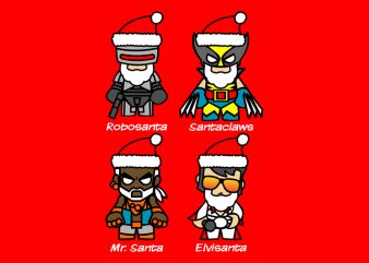 ALL SANTA t shirt vector