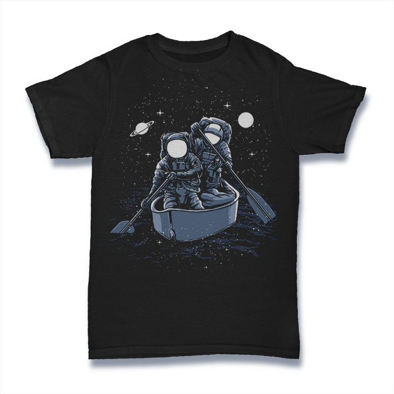 50 Astronaut Tshirt Designs Bundle