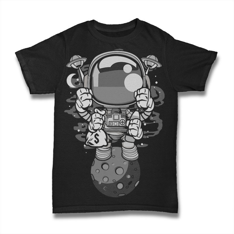 30 Astronaut Cartoon Designs Bundle #2