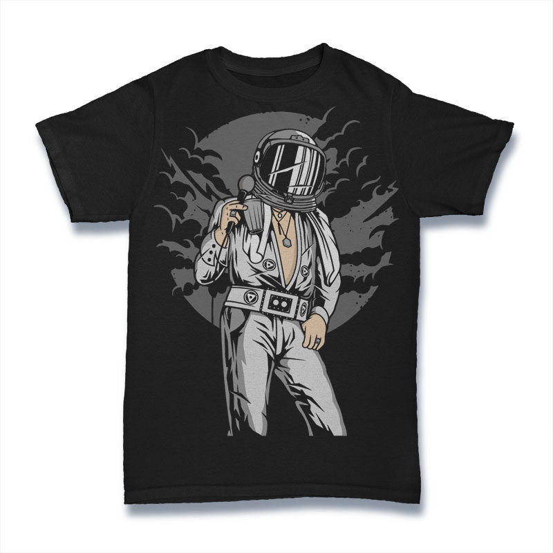 50 Astronaut Tshirt Designs Bundle