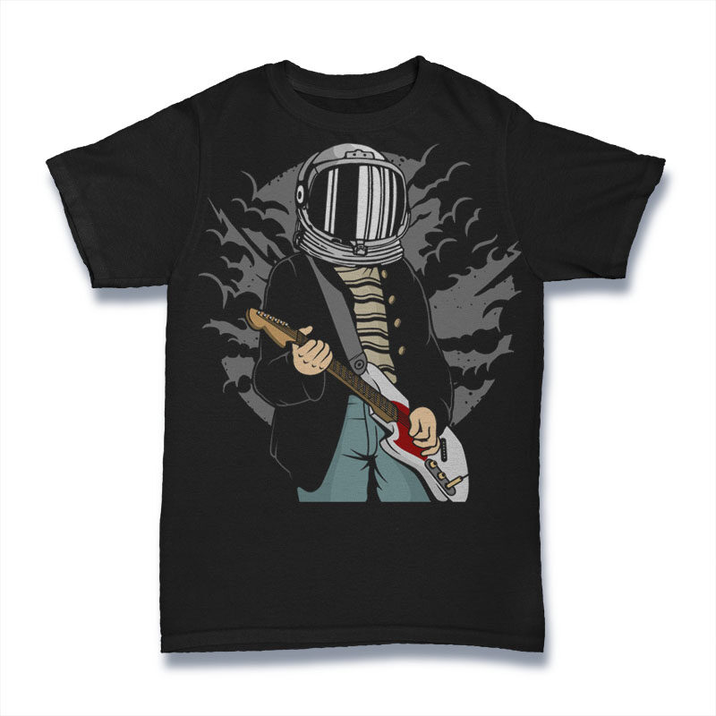 50 Astronaut Tshirt Designs Bundle