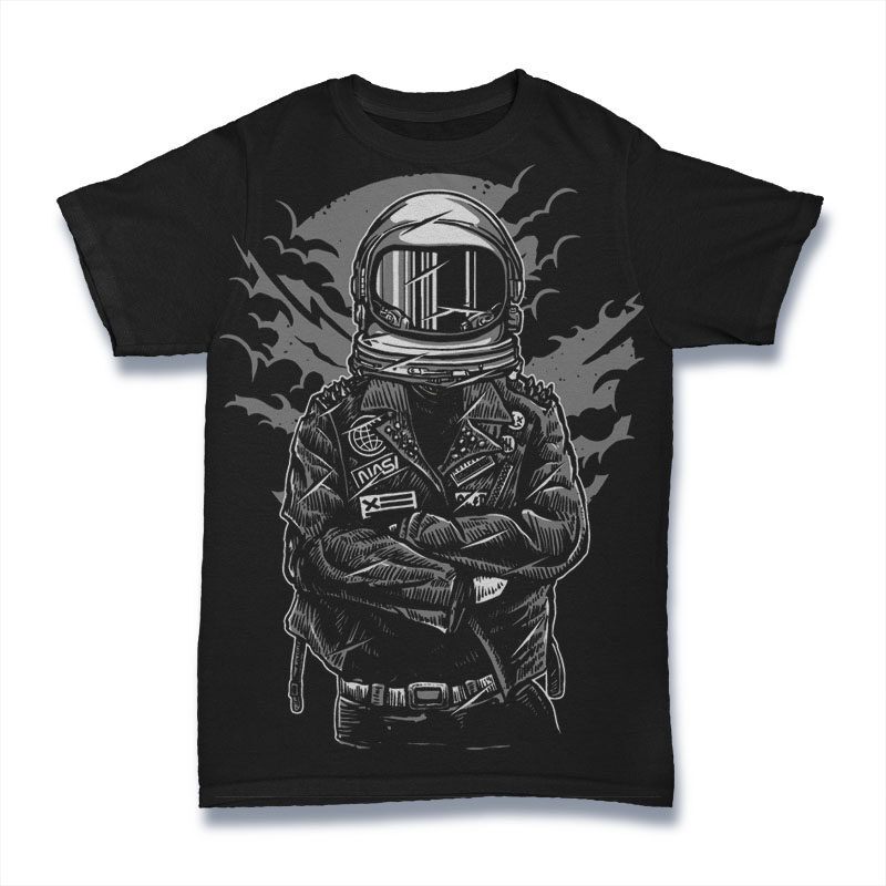 50 Astronaut Tshirt Designs Bundle