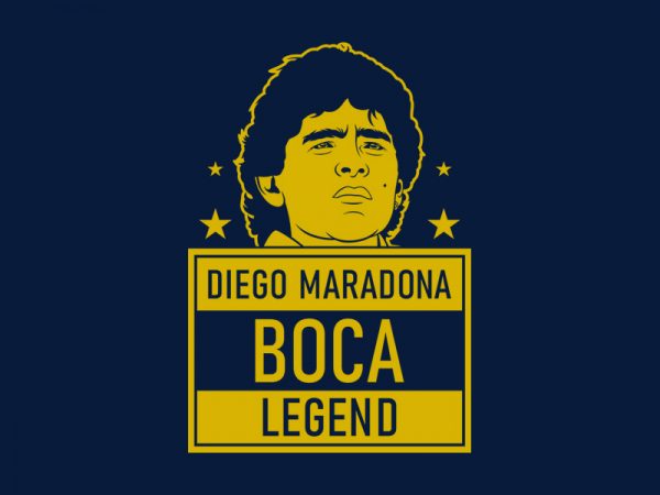 Boca legend t shirt template